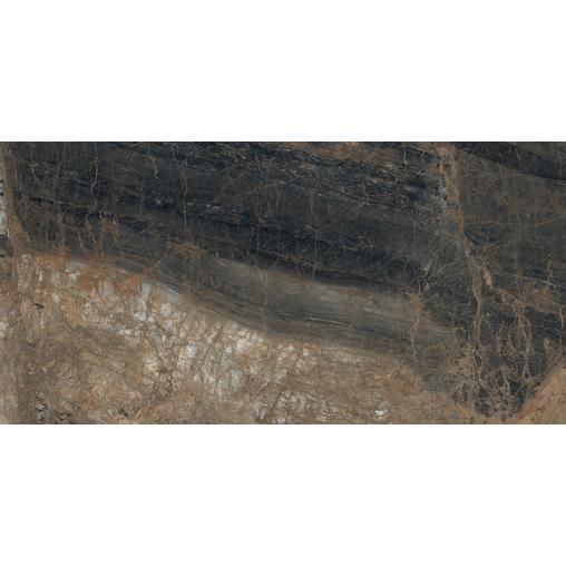Лунар Маррон Керамогранит коричневый 80х160 матовый+гл.чернила